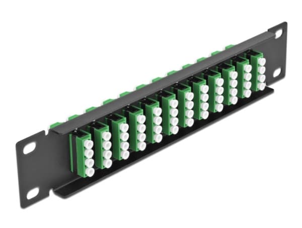 Delock - Patch-panel - LC SM X 48 - svart - 1U - 10"