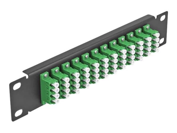 Delock - Patch-panel - LC SM X 48 - svart - 1U - 10"