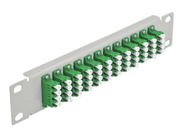 Delock - Koblingspanel - LC SM X 48 - grå - 1U - 10" Grønn, Grå