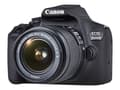 Miniatyrbilde 3 av 5: Canon EOS 2000D - Digitalkamera - SLR - 24.1 MP - APS-C - 1080 p / 30 fps - 3optisk x-zoom EF-S 18-55 mm III og EF 75-300 mm III linser - Wi-Fi, NFC