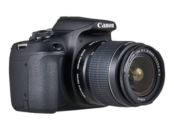 Canon EOS 2000D - Digitalkamera - SLR - 24.1 MP - APS-C - 1080 p / 30 fps - 3optisk x-zoom EF-S 18-55 mm III og EF 75-300 mm III linser - Wi-Fi, NFC