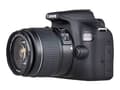 Miniatyrbilde 2 av 5: Canon EOS 2000D - Digitalkamera - SLR - 24.1 MP - APS-C - 1080 p / 30 fps - 3optisk x-zoom EF-S 18-55 mm III og EF 75-300 mm III linser - Wi-Fi, NFC