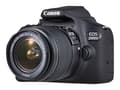 Miniatyrbilde 1 av 5: Canon EOS 2000D - Digitalkamera - SLR - 24.1 MP - APS-C - 1080 p / 30 fps - 3optisk x-zoom EF-S 18-55 mm III og EF 75-300 mm III linser - Wi-Fi, NFC