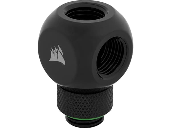 CORSAIR Hydro X Series XF Rotary Y-Splitter - Armatur for væskekjølesystem - svart