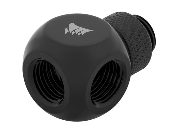 CORSAIR Hydro X Series XF Rotary Y-Splitter - Armatur for væskekjølesystem - svart