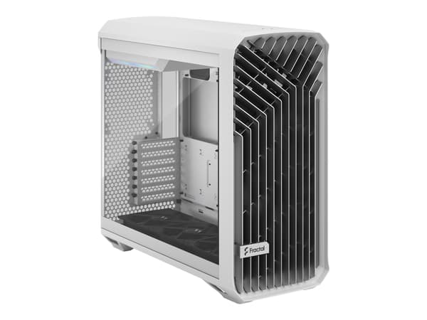 Fractal Design Torrent - Tower - utökad ATX - genomskinlig sidopanel (härdat glas) - ingen strömförsörjning (ATX) - vit - USB/ljud