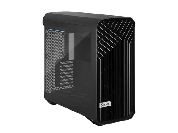 Fractal Design Torrent - Tower - utvidet ATX (E-ATX) - sidepanel med vindu (herdet glass) - ingen strømforsyning (ATX) - svart - USB/lyd