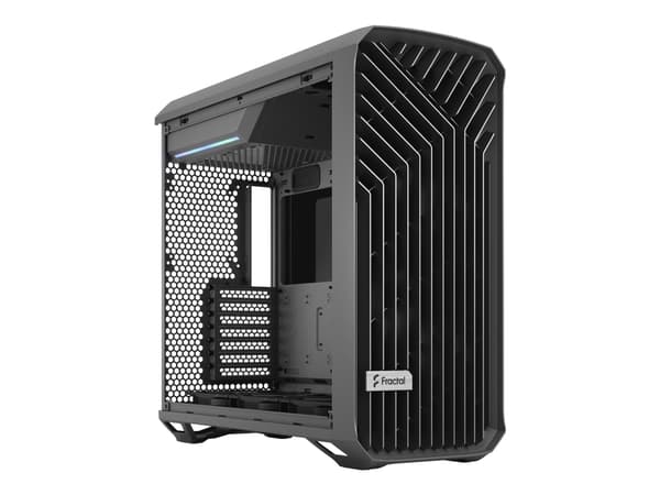 Fractal Design Torrent - Tower - utvidet ATX (E-ATX) (herdet glass) - ingen strømforsyning (ATX) - grå - USB/lyd