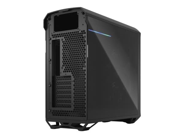 Fractal Design Torrent - Tower - utökad ATX - genomskinlig sidopanel (härdat glas) - ingen strömförsörjning (ATX) - svart - USB/ljud