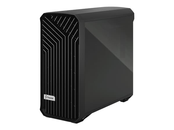 Fractal Design Torrent - Tower - utökad ATX - genomskinlig sidopanel (härdat glas) - ingen strömförsörjning (ATX) - svart - USB/ljud