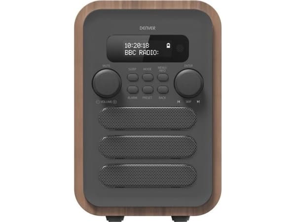 DENVER DAB-48 - DAB-radio - 2.5 watt (Total) - grå