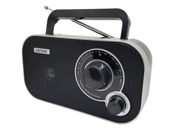 Denver TR-51B, Personal, Analog, FM, Analog, Svart, Extern