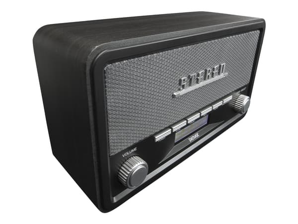 DENVER DAB-18DARKGREY - Bärbar DAB-radio - 4 Watt - mörkgrå