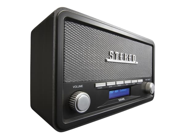 DENVER DAB-18DARKGREY - Bärbar DAB-radio - 4 Watt - mörkgrå
