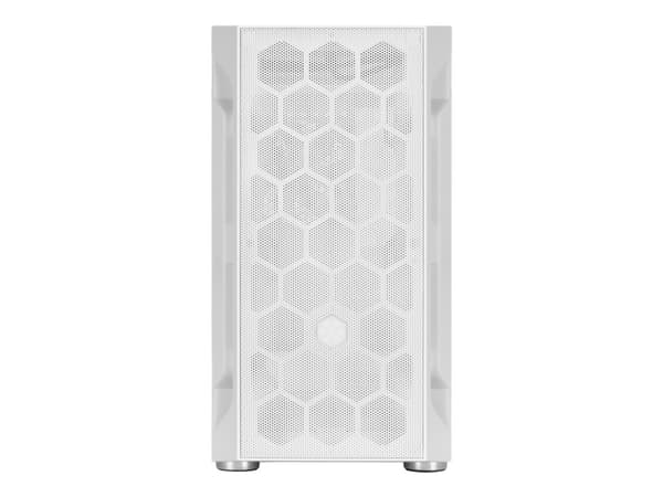 SilverStone FARA H1M - Tower - micro ATX - sidepanel med vindu (herdet glass) - ingen strømforsyning (ATX / PS/2) - hvit - USB/lyd