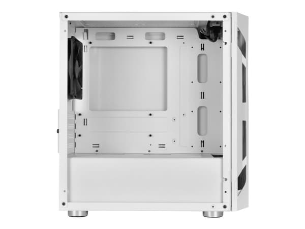 SilverStone FARA H1M - Tower - micro ATX - sidepanel med vindu (herdet glass) - ingen strømforsyning (ATX / PS/2) - hvit - USB/lyd