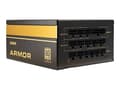 Miniatyrbilde 1 av 5: Inter-Tech SAMA FTX-850-B Armor - Strømforsyning (intern) - ATX12V 2.4 - 80 PLUS Gold - AC 110/240 V - 850 watt - aktiv PFC
