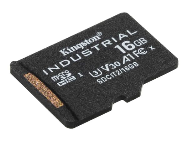 Kingston Industrial - Flashminnekort - 16 GB - A1 / Video Class V30 / UHS-I U3 / Class10 - microSDHC UHS-I