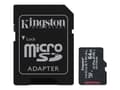 Miniatyrbild 2 av 5: Kingston Industrial - Flash-minneskort (microSDXC till SD-adapter inkluderad) - 64 GB - A1 / Video Class V30 / UHS-I U3 / Class10 - mikroSDXC UHS-I