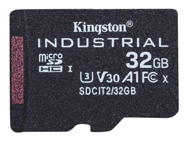 Kingston Industrial - Flashminnekort - 32 GB - A1 / Video Class V30 / UHS-I U3 / Class10 - microSDHC UHS-I