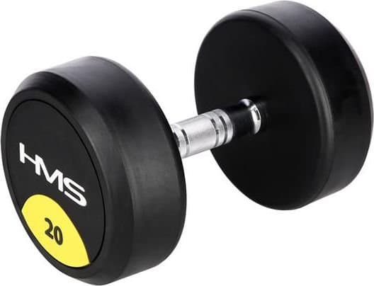 HMS Rubberized dumbbell HG PRO 20kg (17-66-159)
