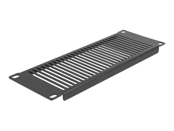 Delock - Rackpanel - svart - 2U - 10"