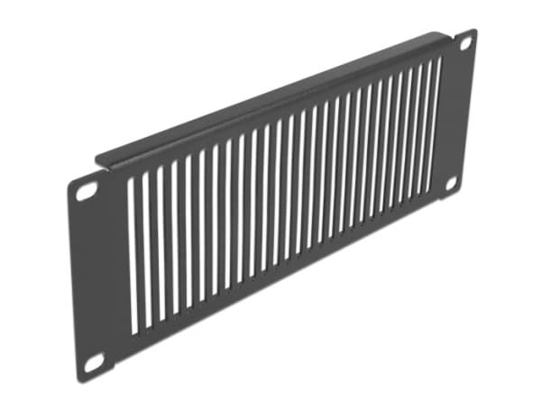 Delock - Rackpanel - svart - 2U - 10"