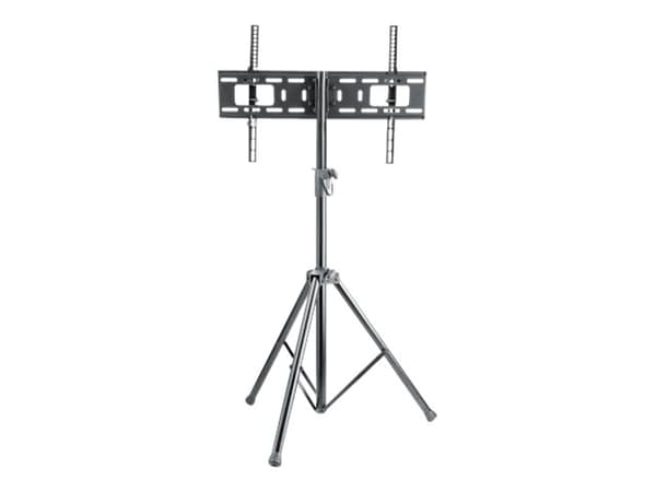 Manhattan TV &amp; Monitor Mount, Kolmijalkainen lattiateline, 1 näyttö, Näyttökoot: 37-65", Musta, VESA 200x200 - 600x400mm, Max 35kg, LFD, elinikäi