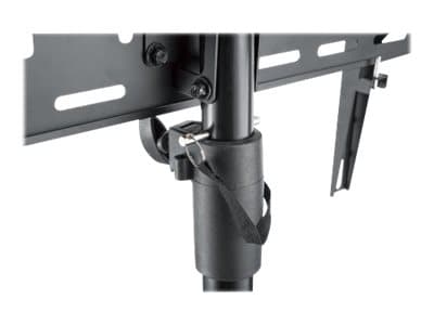 Manhattan TV &amp; Monitor Mount, Kolmijalkainen lattiateline, 1 näyttö, Näyttökoot: 37-65", Musta, VESA 200x200 - 600x400mm, Max 35kg, LFD, elinikäi