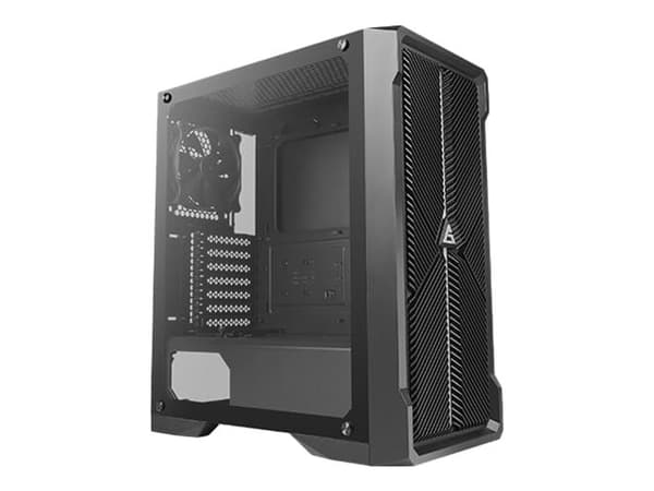Antec NX Series NX420 - Mid tower - ATX - genomskinlig sidopanel (härdat glas) - ingen strömförsörjning - USB/ljud