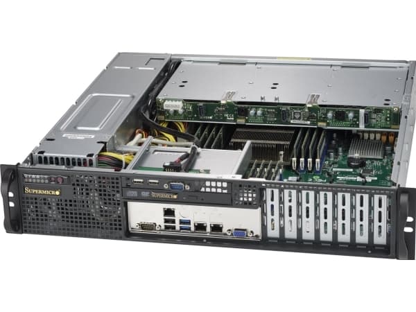 Supermicro SuperChassis 823MTQC-R802LPB, Stativ, Server, Sort, ATX, EATX, 2U, 800 W