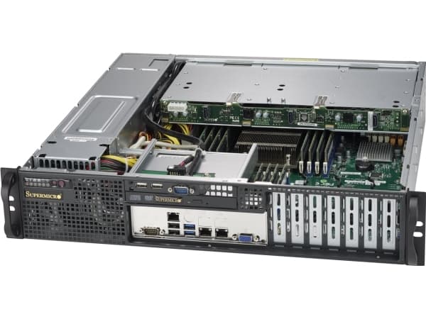 Supermicro SuperChassis 823MTQC-R802LPB, Stativ, Server, Sort, ATX, EATX, 2U, 800 W
