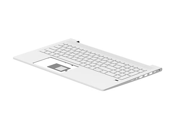 HP - Erstatningstastatur for bærbar PC - med ClickPad - QWERTY - Internasjonal engelsk / kanadisk fransk - med toppdeksel