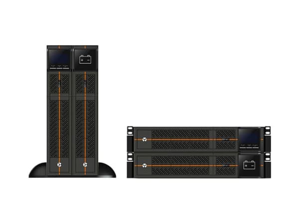 Vertiv Liebert GXTRT-1000IRT2UXL, Taajuuden kaksoismuunnos (verkossa), 1 kVA, 900 W, Pure sine, 176 V, 288 V