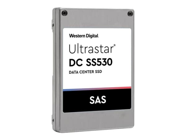 WD Ultrastar DC SS530 - SSD - 3.84 TB - inbyggd - 2.5" SFF (i 3,5-tums hållare) - SAS 12Gb/s