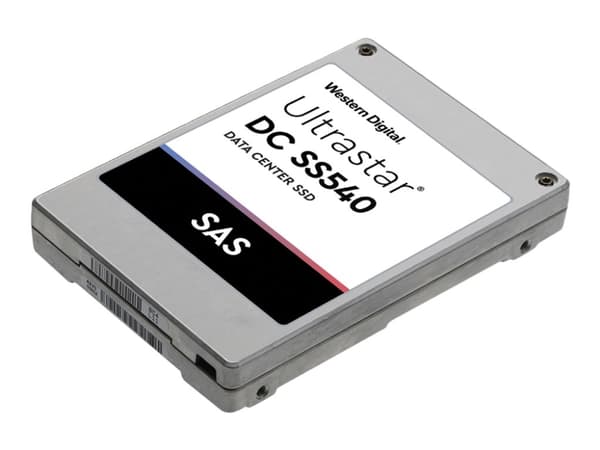 WD Ultrastar DC SS530 - SSD - 3.84 TB - inbyggd - 2.5" SFF (i 3,5-tums hållare) - SAS 12Gb/s