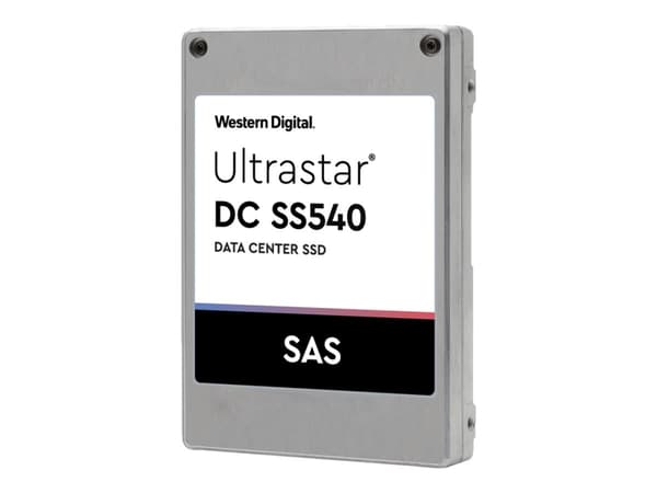 WD Ultrastar DC SS530 - SSD - 3.84 TB - inbyggd - 2.5" SFF (i 3,5-tums hållare) - SAS 12Gb/s