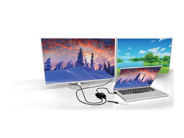 Club 3D CSV-7200H - Video adapter - DisplayPort hann til HDMI hunn - 20 cm - støtte for 4K 60 Hz (3840 x 2160)