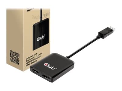 Club 3D CSV-7200H - Video adapter - DisplayPort hann til HDMI hunn - 20 cm - støtte for 4K 60 Hz (3840 x 2160)