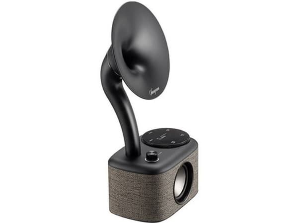 Bordradio Sangean CP-100D Gramophone DAB+, FM Touchscreen, genopladelig Grå