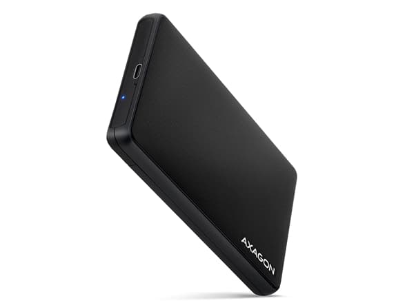 AXAGON EE25-SLC externt 2,5-tums hölje, USB 3.0 / SATA III - USB-C, svart