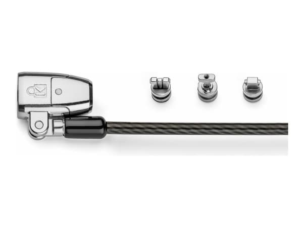 Kensington ClickSafe 2.0 3-in-1 avaimellinen kannettavan tietokoneen lukko - Master Keyed - turvakaapelilukko - 1,8 m