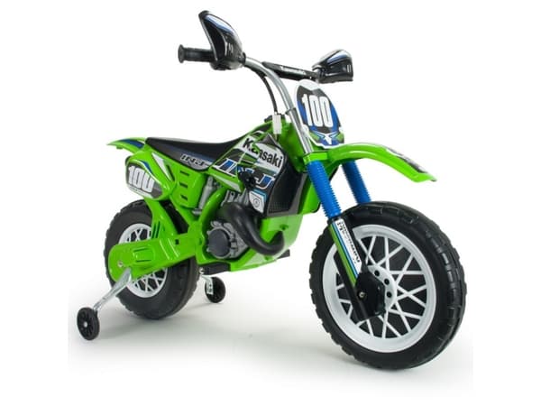 Injusa Kawasaki Moto 6V, 3 år, 4 hjul, Metall, Plast, Sort, Grønn