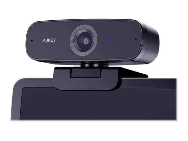Aukey PC-W3 - Nettkamera - farge - 2 MP - 1920 x 1080 - 1080p - fastfokal - lyd - USB Sort
