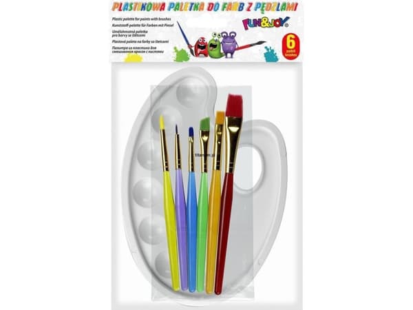 Titanum Palette with brushes 6 pcs. TITANUM Titanum