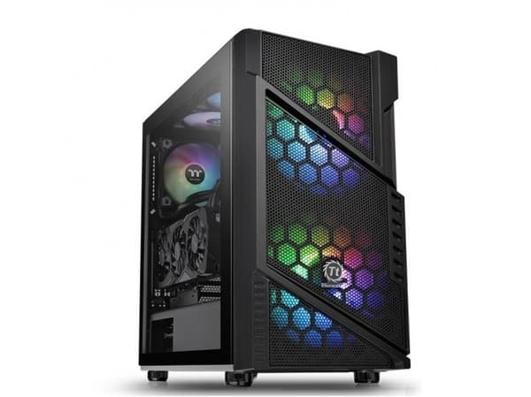 Thermaltake Commander C31 TG - ARGB Edition - tower - ATX - genomskinlig sidopanel (härdat glas) - ingen strömförsörjning (PS/2) - svart - USB/ljud