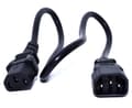 Miniatyrbilde 2 av 2: Zebra - Strømkabel - power IEC 60320 C13 til IEC 60320 C14 - 50 cm