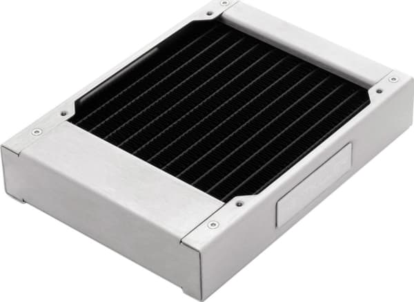 Watercool 24108, Rustfritt stål, Radiatorblokk, Messing, Kobber (Cu), Rustfritt stål, 1/4", 2 vifter, 12 cm