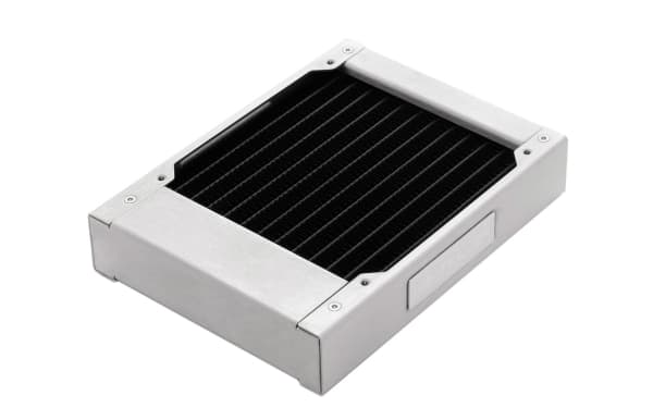 Watercool 24108, Rustfritt stål, Radiatorblokk, Messing, Kobber (Cu), Rustfritt stål, 1/4", 2 vifter, 12 cm