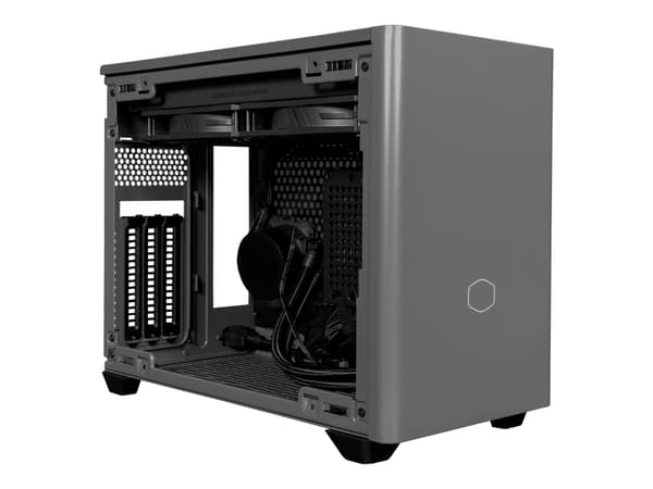 Cooler Master MasterBox NR200P MAX - - mini-ITX - 850W Gold strømforsyning (SFX12V/SFX-L12V) - grå, svart - USB/lyd